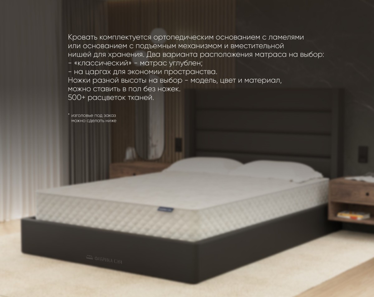 Кровать Фабрика сна Элис-2 ПМ 200х200