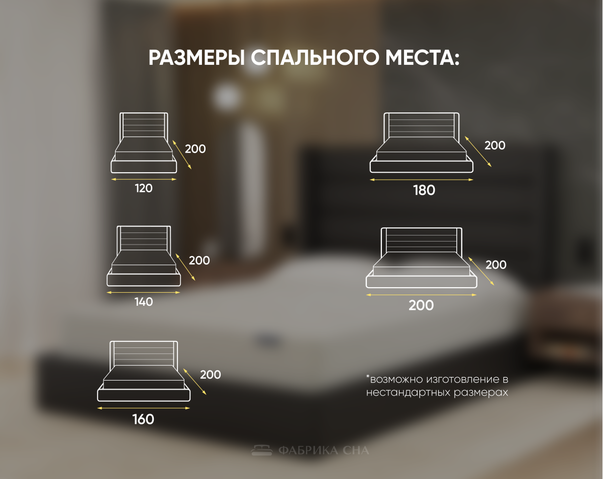 Кровать Фабрика сна Элис-2 ПМ 160х200