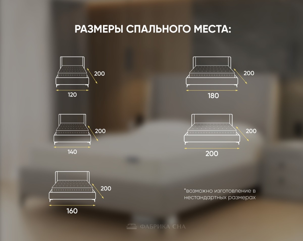 Кровать Фабрика сна Марейн ПМ 140х200