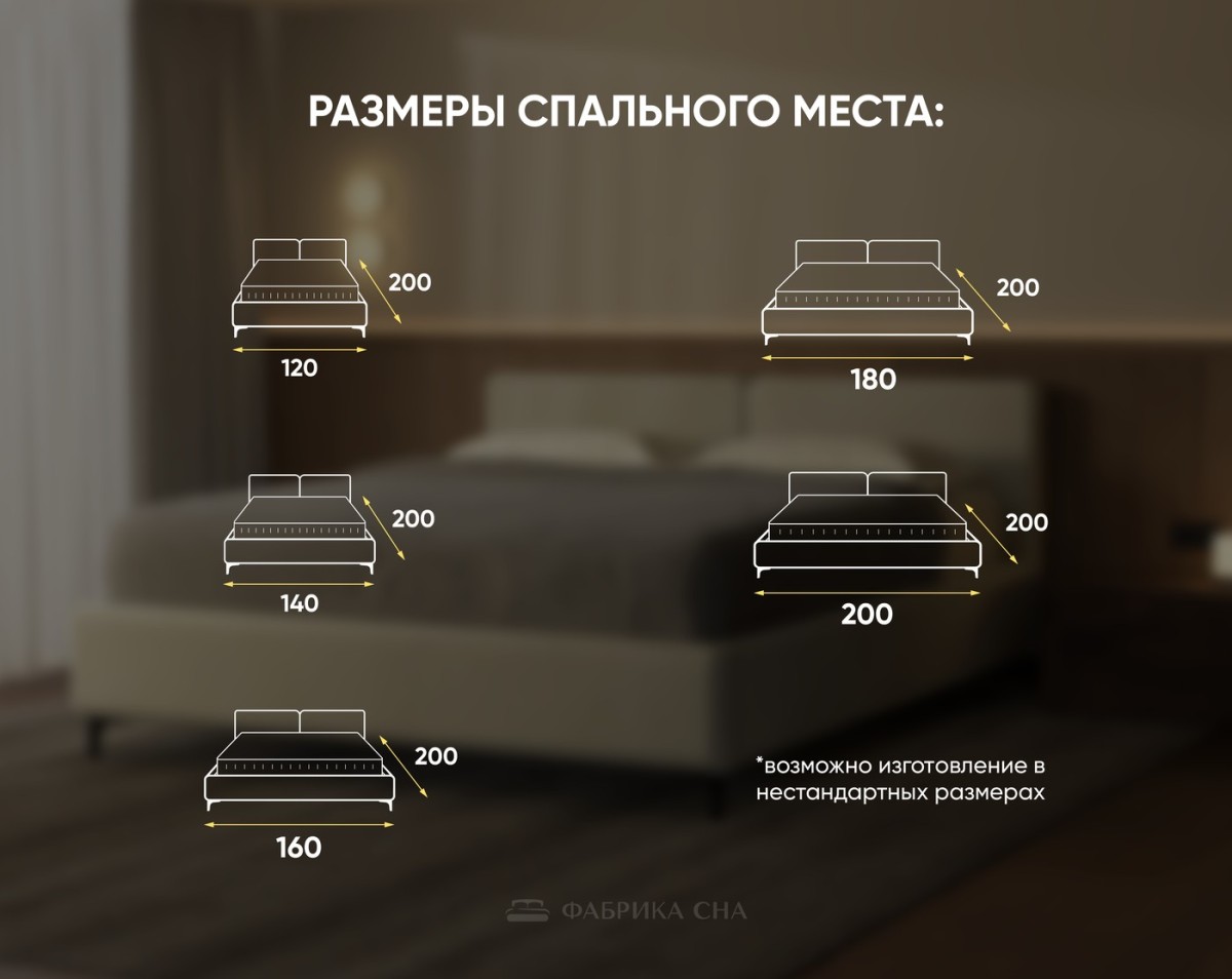 Кровать Фабрика сна Мариотти 180х200