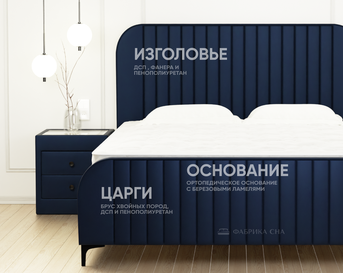 Кровать Фабрика сна Риччи ПМ 120х200