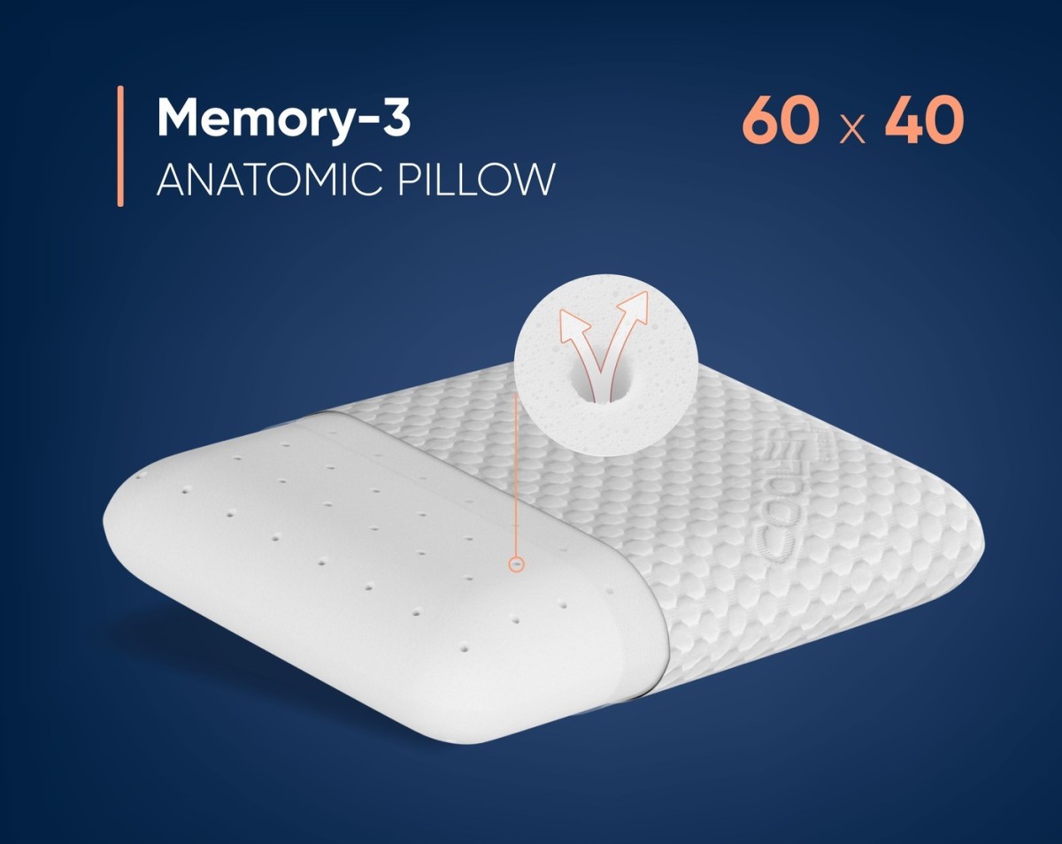 Анатомическая подушка Фабрика сна Memory-3