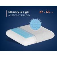 Анатомическая подушка Memory-4 L gel